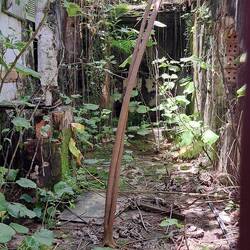 Peek in the doors & this is what it looks like...a bit of a fixer-upper.