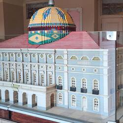 30,000-piece Lego model, a gift from Denmark in 1973.