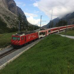 Anreise mit der Bahn, da Zermatt Autofrei ist