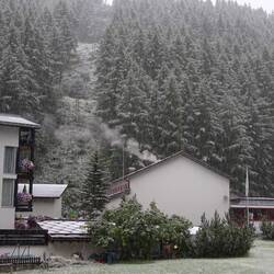 Blick aus dem Zimmerfenster