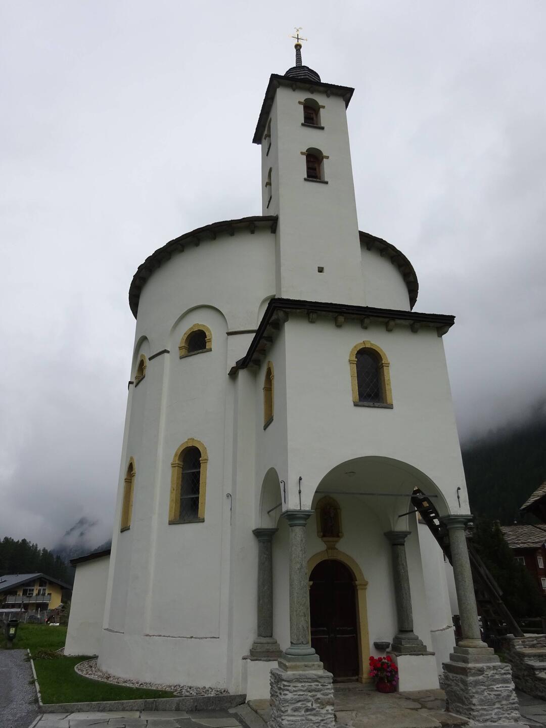 Rundkirche Maria-Himmelfahrt in Saas-Grund aus dem Jahre 1812