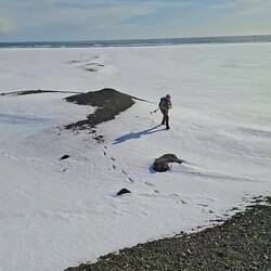Arrivée sur la rive Est du Jökulsárlón