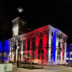Mairie de Valence by night