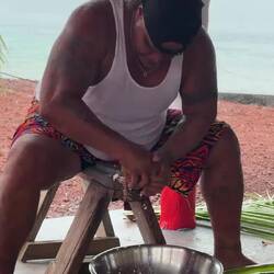 VIDEO- making shredded coconut