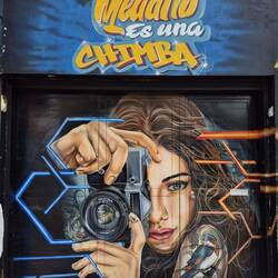 Graffiti auf einer Garage