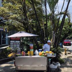 Für ,Nichtsportler' wie uns gibt es frisches Obst