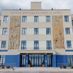 Front view of Colonia Montana