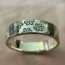 Day two, stamped ring