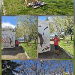 Auf dem Weg dorthin .... Mittagspause und Gassi-Runde mit Sindy 🐕‍🦺 in Neo Monastiri