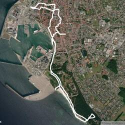 Wanderung Rønne Altstadt - Galøkken Strand