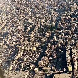 Flying over Cairo