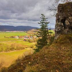 Blick nach Ilfeld vor dem Höhenzug