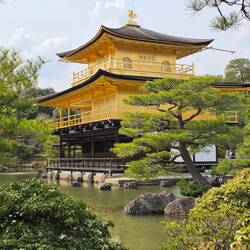 der berühmte Kinkaku-ji Tempel