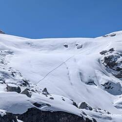Gaaaanz nach da oben wollen wir - da wo die Spur aufhört
