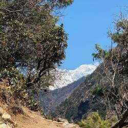 Der erste Blick auf den Mount Everest