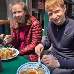 Mittagessen um 10 Uhr (wir waren zu schnell da)