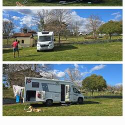 Hier wird Campern ein Platz kostenlos von der deutschen Rest.-Besitzerin zur Verfügung gestellt 🙏😍