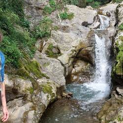 Waterfall at the end of the Pino Gorge