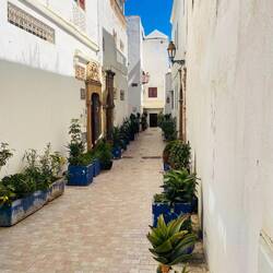 Gasse des Viertels Kasbah des Oudaias