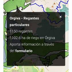 and serves over 1000 irrigators in the area colored green at the top left.