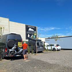 Unser neuer Womo-Stellplatz kurz vor Valencia