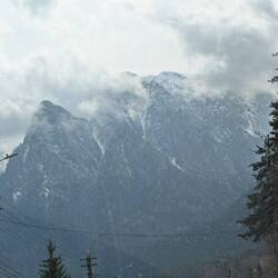 Cliffs of Carpathian mountains on the drive back.