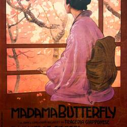 Japonism in Italian posters ... "Madama Butterfly" (L. Metlicovitz; c. 1904) — Graphic Japan.