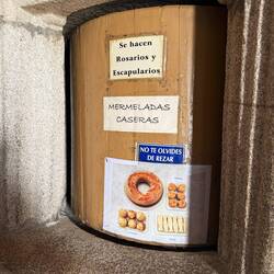 This is the window for the cookie baking cloistered buns