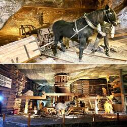 Illustrationen aus dem Leben der Bergleute.