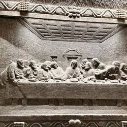 „Das letzte Abendmahl“ in Salz gehauen