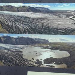 Recul du glacier entre 1995 et 2017. Et maintenant c'est encore pire bien sûr...