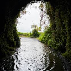 A tunnel thru the mountain