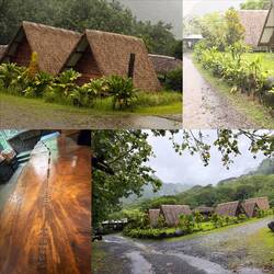 Beautiful table...not so waterproof huts
