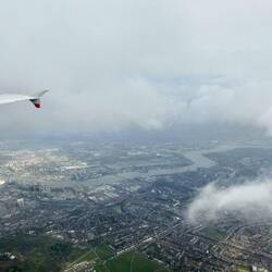 kurzvor der Ankunft in London