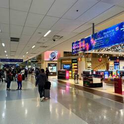 Am Flughafen in Dallas war nicht viel los.
