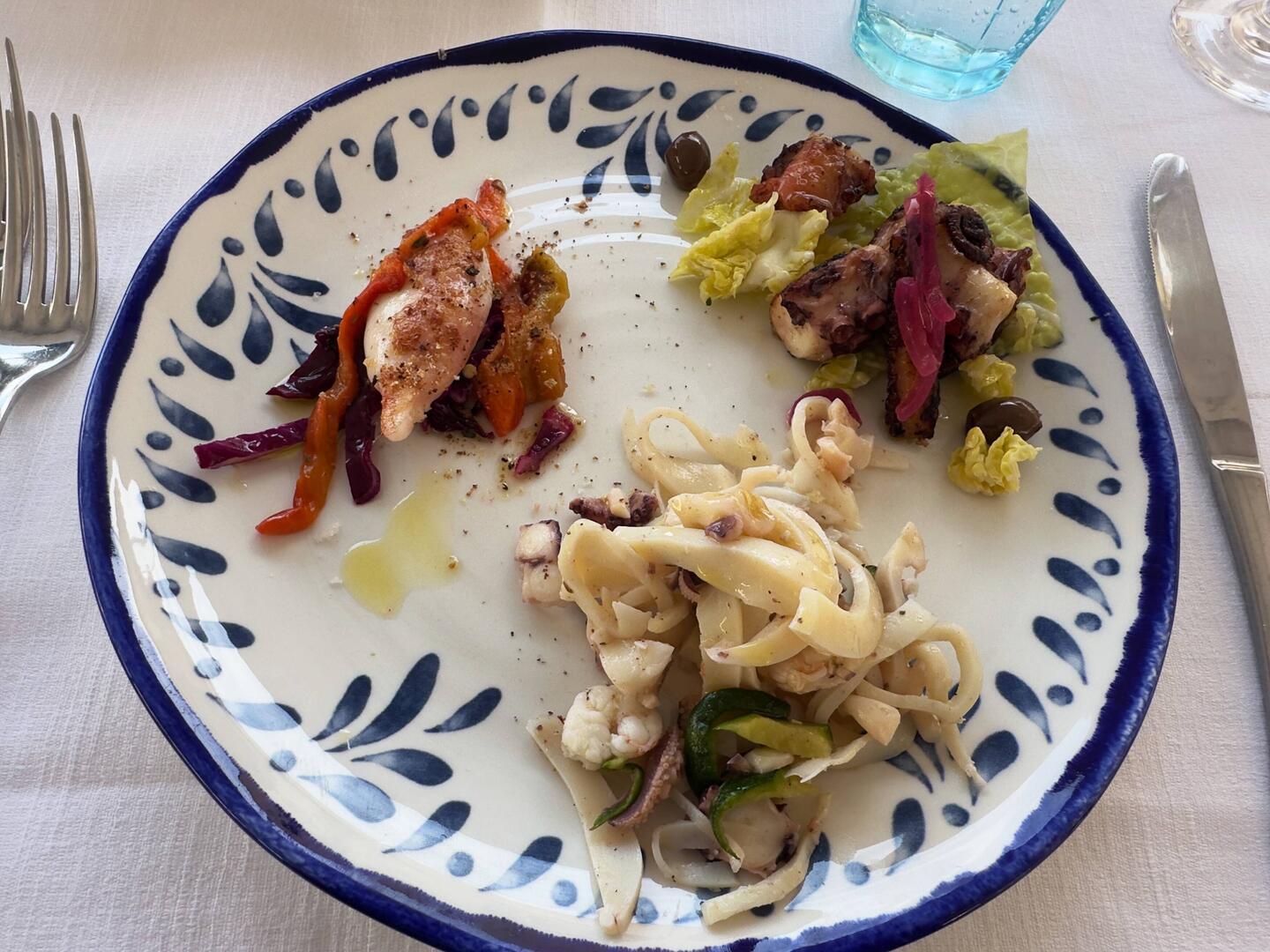 Our lunch at Trattoria San Domenico.