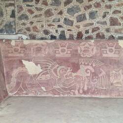 Ancient Mexica mural