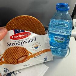 In flight beverage and snack