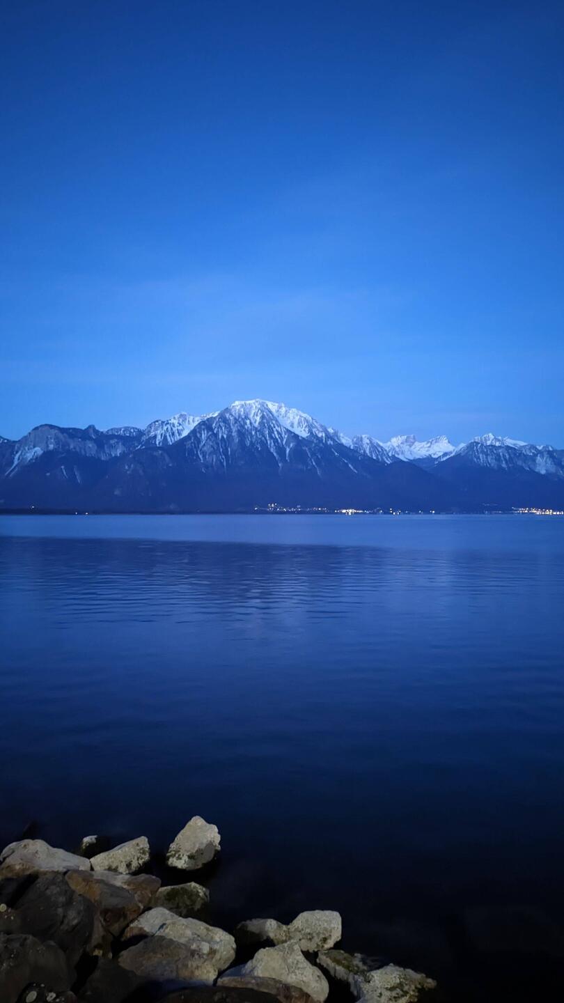 Morgenstimmung am Genfer See