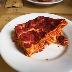 My lasagna lunch at Penne.