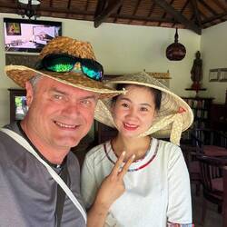 In der Rezeption im Cham Villas Resort