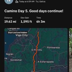 Here are our stats today. Nancy runs Strava.
