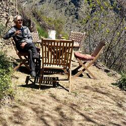 A sunny day on our bancal to listen to Debussy's "Iberia"
