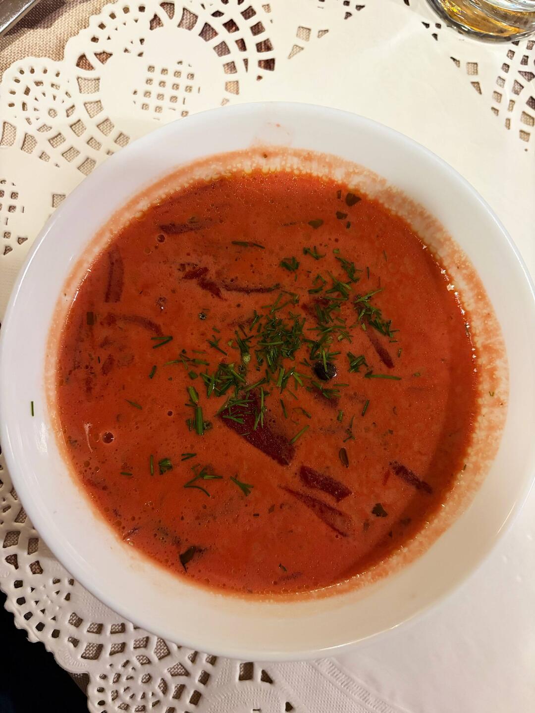 Sopa de remolacha y patata