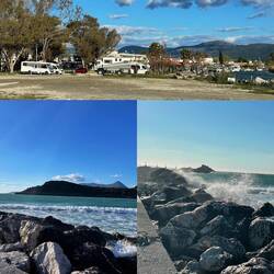 ..der Tavernen Chef meint zu uns wir dürften hier ohne weiteres stehen bleiben 🚐🅿️