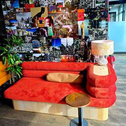 Eine der gemütlichen Lounge Ecken