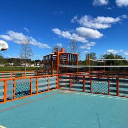 Unusual multi-use court