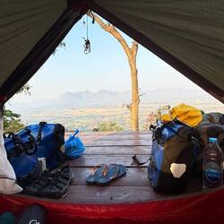 Savouring waking up to the view before we have to be on our way.