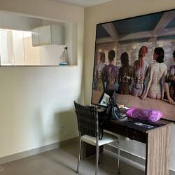 A painting created by Marli's son