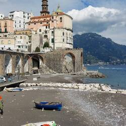 Atrani; view from near the beach